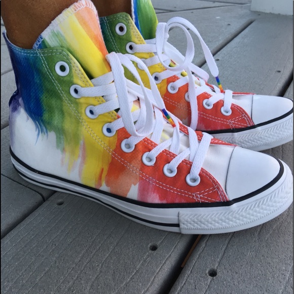 new rainbow converse